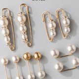 Tracey 10in1 Waist Needle & Brooch Pin, Pearl & Gold -DNSK Copenhagen
