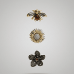 Tracey 3in1 Bee & Flower Brooch Set -DNSK Copenhagen