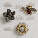 Tracey 3in1 Bee & Flower Brooch Set -DNSK Copenhagen