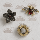 Tracey 3in1 Bee & Flower Brooch Set -DNSK Copenhagen