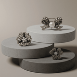 Tracey 3in1 Bow Pearl Brooch Set -DNSK Copenhagen