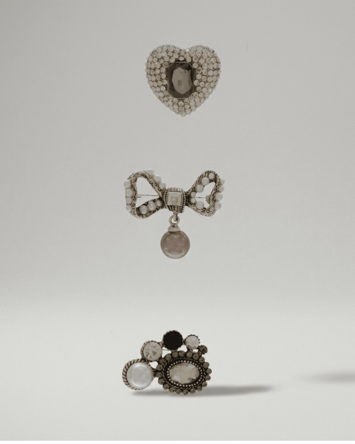 Tracey 3in1 Midcentury Pearl Brooch Set -DNSK Copenhagen