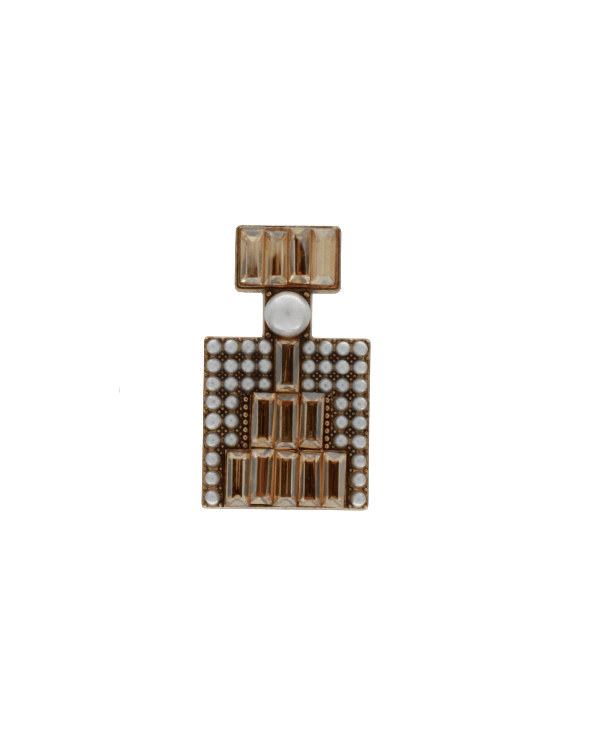 Tracey 3in1 Smooked Diamond & Pearl Brooch Set -DNSK Copenhagen