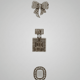 Tracey 3in1 Smooked Diamond & Pearl Brooch Set -DNSK Copenhagen
