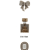 Tracey 3in1 Smooked Diamond & Pearl Brooch Set -DNSK Copenhagen