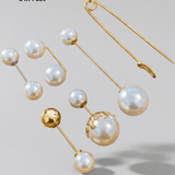 Tracey 6in1 Waist Needle & Brooch Pin, Pearl & Gold -DNSK Copenhagen