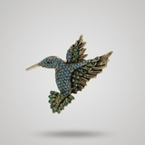 Tracey Bird Brooch Blue -DNSK Copenhagen