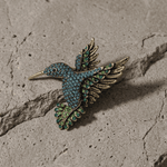 Tracey Bird Brooch Blue -DNSK Copenhagen