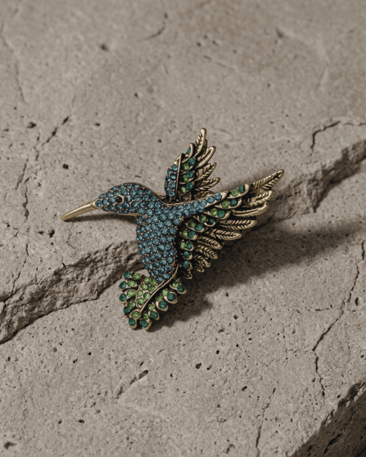 Tracey Bird Brooch Blue -DNSK Copenhagen