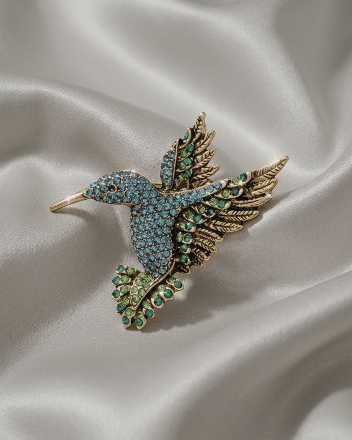 Tracey Bird Brooch Blue -DNSK Copenhagen