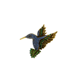 Tracey Bird Brooch Blue -DNSK Copenhagen