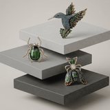 Tracey Bug Brooch Green -DNSK Copenhagen