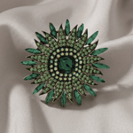 Tracey Colorful Brooch Green 56x56mm -DNSK Copenhagen