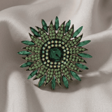 Tracey Colorful Brooch Green 56x56mm -DNSK Copenhagen