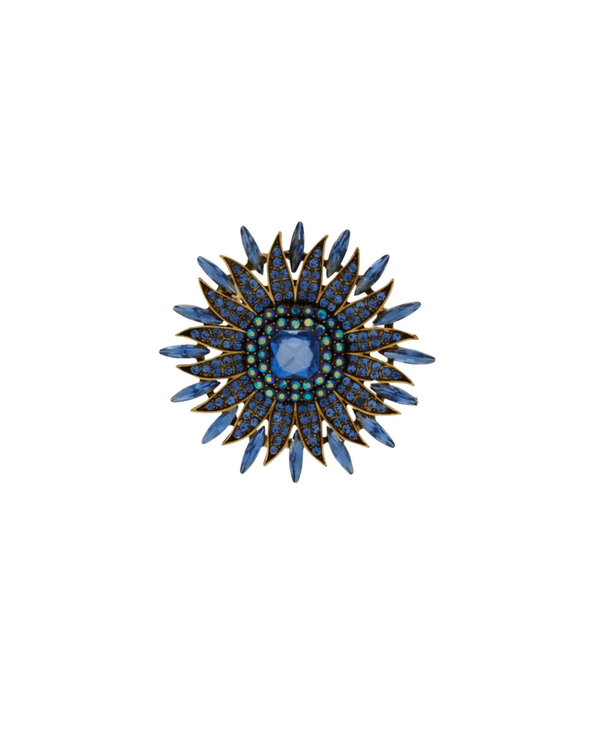 Tracey Colorfull Brooch Blue 56x56mm -DNSK Copenhagen