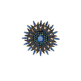 Tracey Colorfull Brooch Blue 56x56mm -DNSK Copenhagen