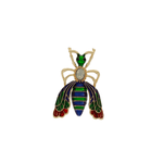 Tracey Jiminy Brooch Green 49x35mm -DNSK Copenhagen