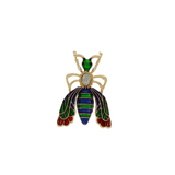 Tracey Jiminy Brooch Green 49x35mm -DNSK Copenhagen
