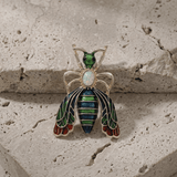Tracey Jiminy Brooch Green 49x35mm -DNSK Copenhagen