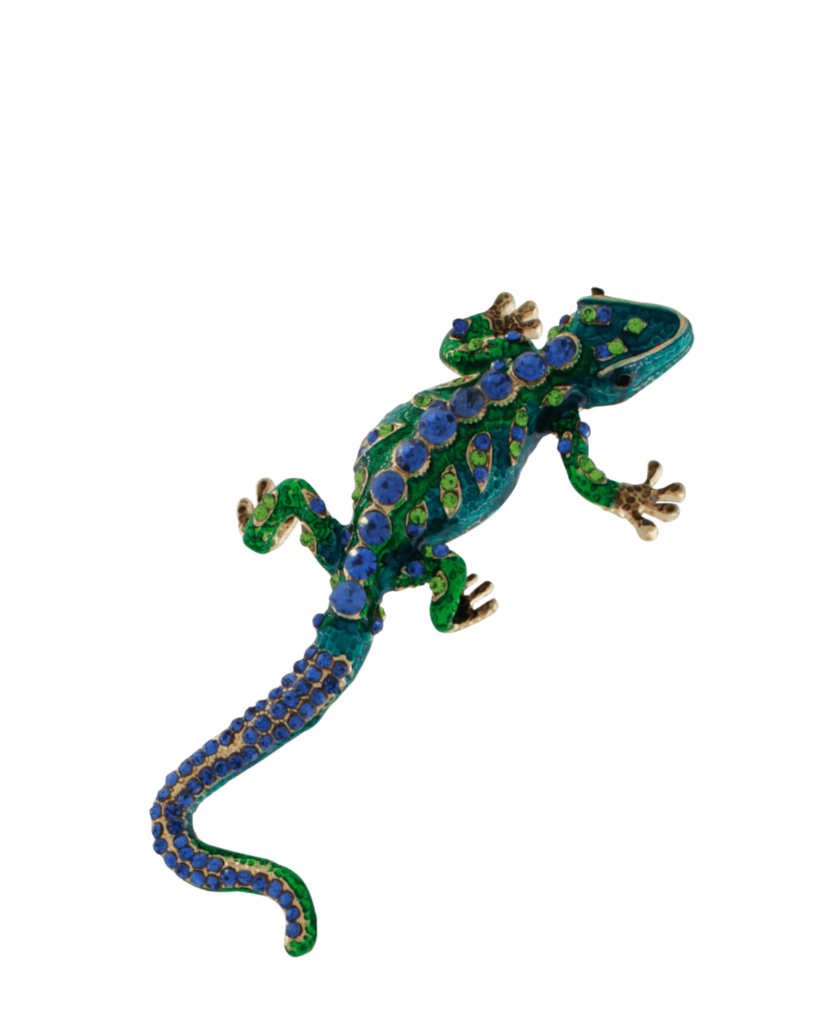 Tracey Salamander Brooch Green 102x56mm -DNSK Copenhagen