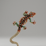 Tracey Salamander Brooch Red 102x56mm -DNSK Copenhagen