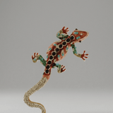 Tracey Salamander Brooch Red 102x56mm -DNSK Copenhagen