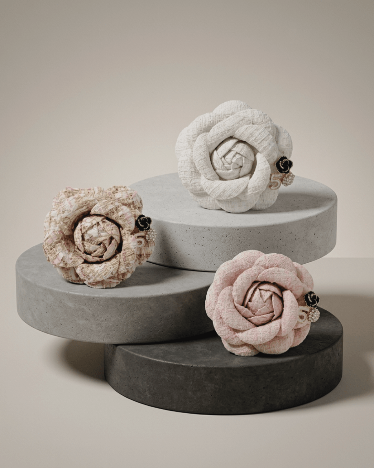 Tracey Wowen Brooch with 3 Pins Pink -DNSK Copenhagen