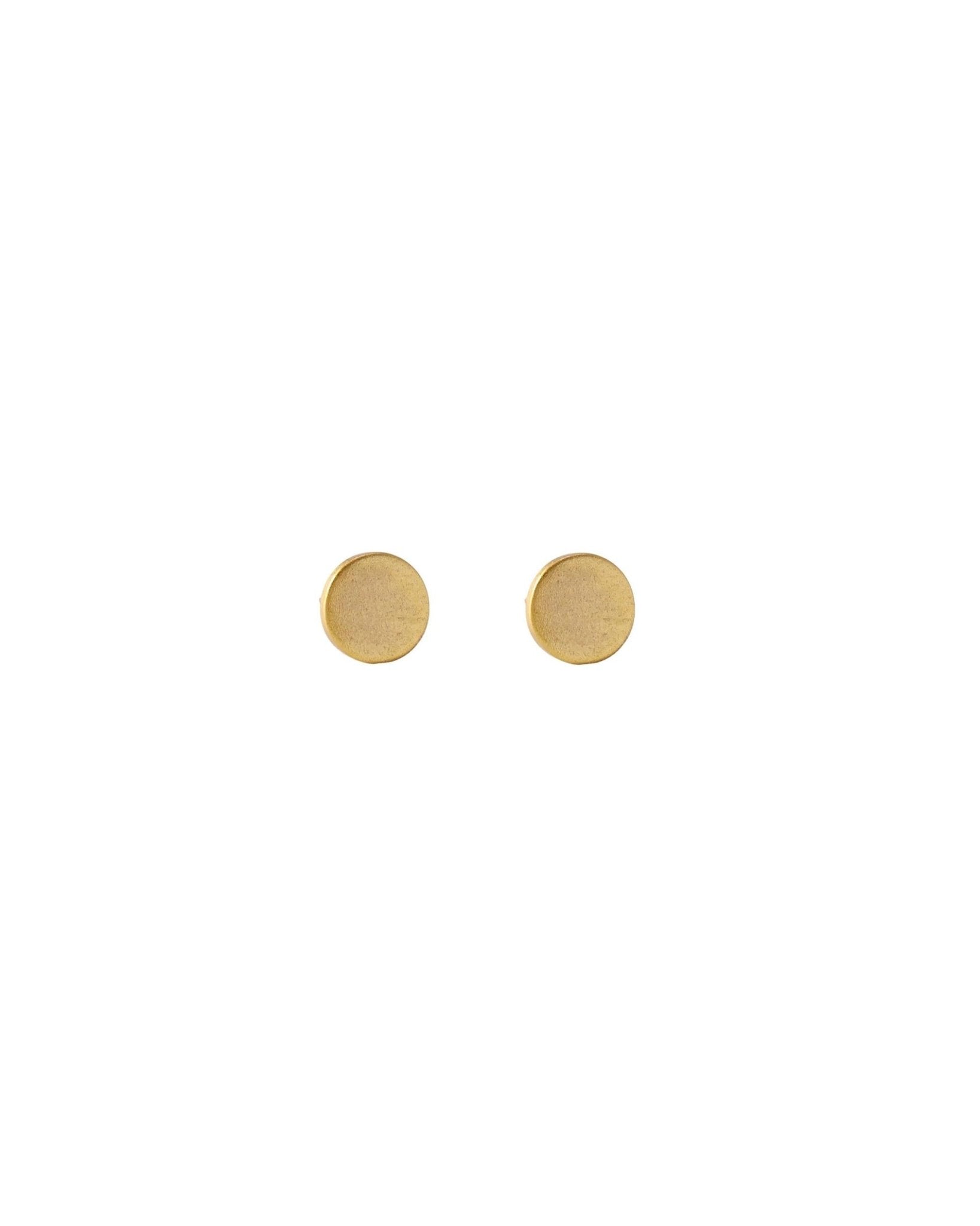 TYRA Waterproof 18K Gold Plated Post Earrings – Sanded Stainless Steel - DANSK Copenhagen