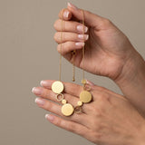 TYRA Waterproof 18K Gold Plated Short Necklace – Sanded Stainless Steel - DANSK Copenhagen