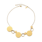 TYRA Waterproof 18K Gold Plated Short Necklace – Sanded Stainless Steel - DANSK Copenhagen