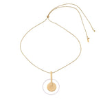 TYRA Waterproof 18K Gold Plated Statement Necklace – Adjustable Chain & Sanded Stainless Steel - DANSK Copenhagen