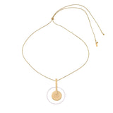 TYRA Waterproof 18K Gold Plated Statement Necklace – Adjustable Chain & Sanded Stainless Steel - DANSK Copenhagen