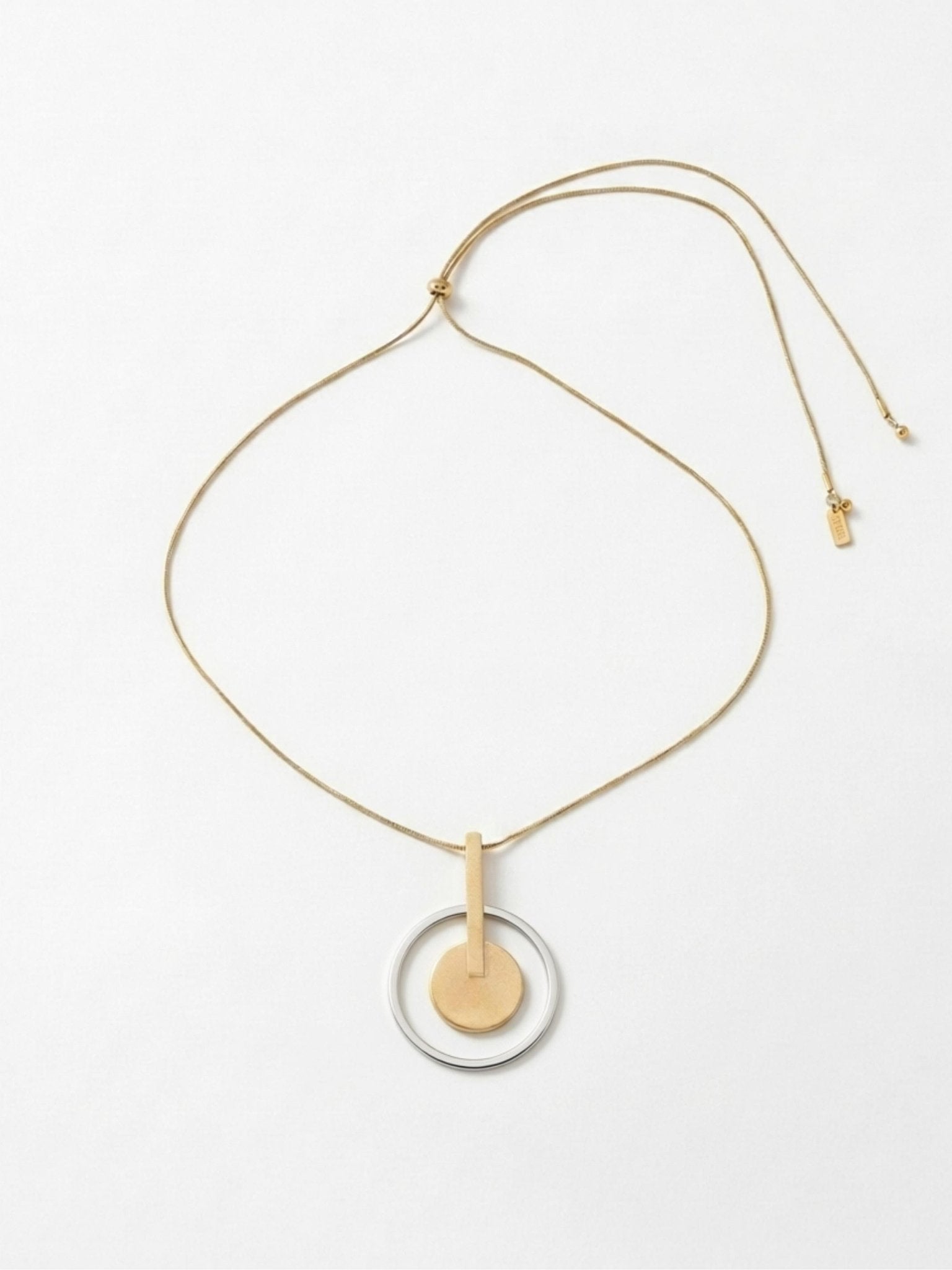 TYRA Waterproof 18K Gold Plated Statement Necklace – Adjustable Chain & Sanded Stainless Steel - DANSK Copenhagen
