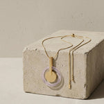 TYRA Waterproof 18K Gold Plated Statement Necklace – Adjustable Chain & Sanded Stainless Steel - DANSK Copenhagen