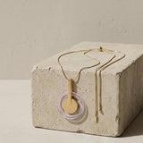 TYRA Waterproof 18K Gold Plated Statement Necklace – Adjustable Chain & Sanded Stainless Steel - DANSK Copenhagen