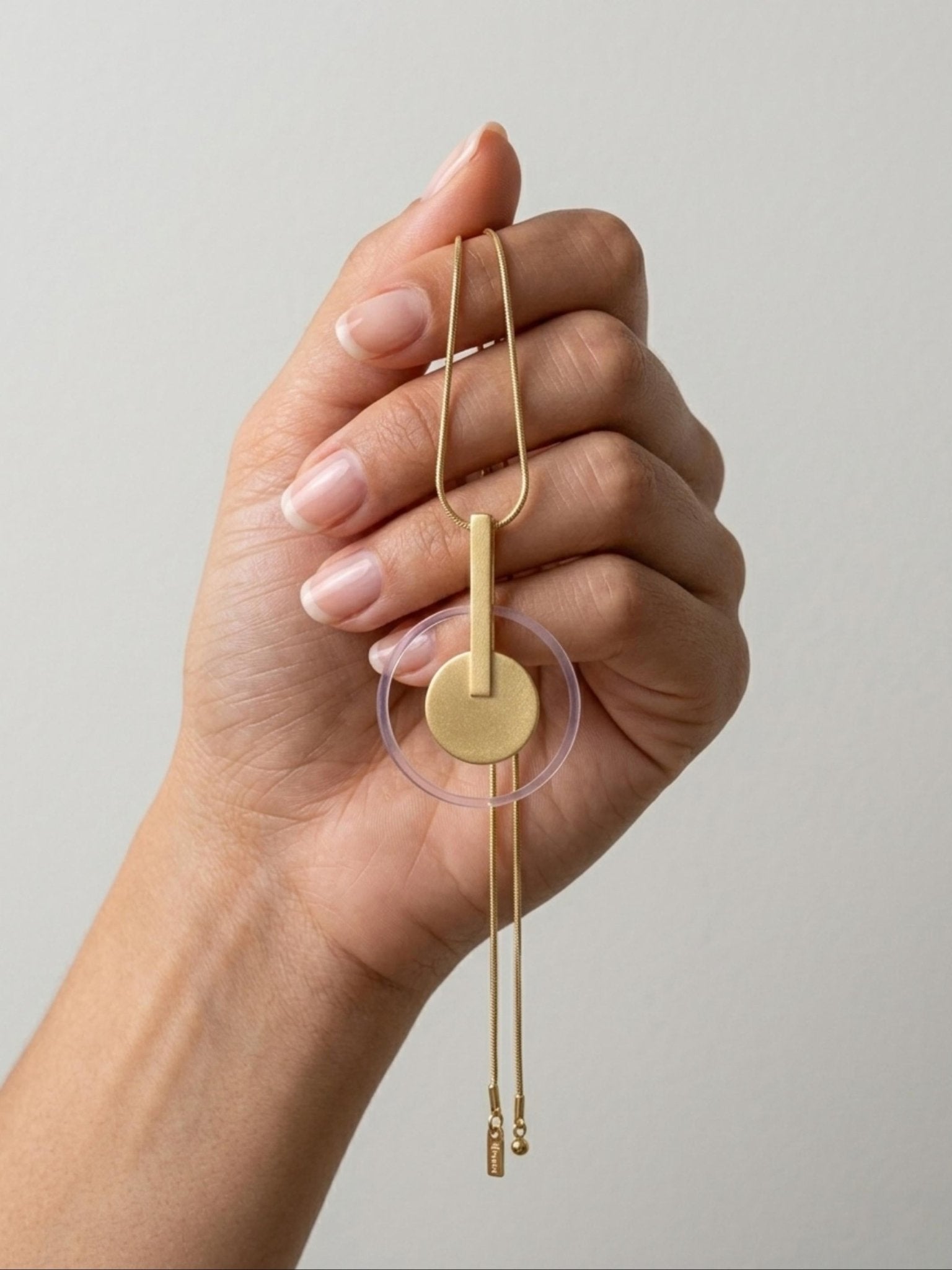 TYRA Waterproof 18K Gold Plated Statement Necklace – Adjustable Chain & Sanded Stainless Steel - DANSK Copenhagen