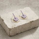 TYRA Waterproof 18K Gold Plated Statement Statement Earrings – Sanded Stainless Steel - DANSK Copenhagen