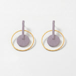 TYRA Waterproof 18K Gold Plated Statement Statement Earrings – Sanded Stainless Steel - DANSK Copenhagen