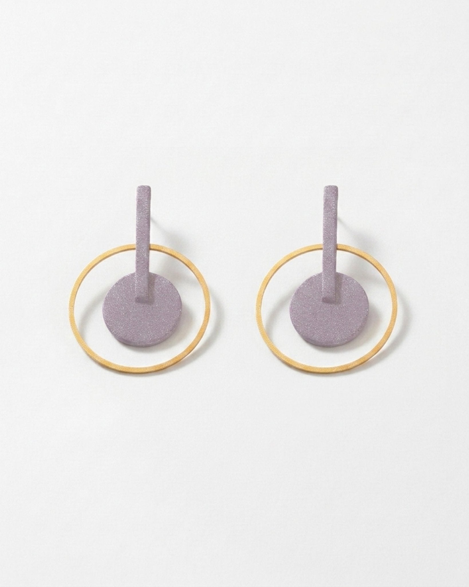 TYRA Waterproof 18K Gold Plated Statement Statement Earrings – Sanded Stainless Steel - DANSK Copenhagen