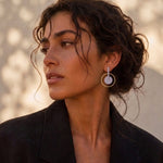 TYRA Waterproof 18K Gold Plated Statement Statement Earrings – Sanded Stainless Steel - DANSK Copenhagen