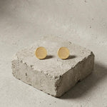 TYRA Waterproof Silver Stainless Steel Post Earrings – Sanded Finish - DANSK Copenhagen