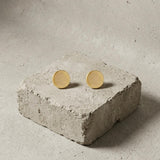 TYRA Waterproof Silver Stainless Steel Post Earrings – Sanded Finish - DANSK Copenhagen