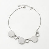 TYRA Waterproof Silver Stainless Steel Short Necklace – Sanded Finish - DANSK Copenhagen