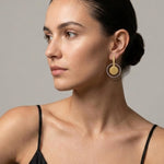 TYRA Waterproof Silver Stainless Steel Statement Earrings – Sanded Finish - DANSK Copenhagen