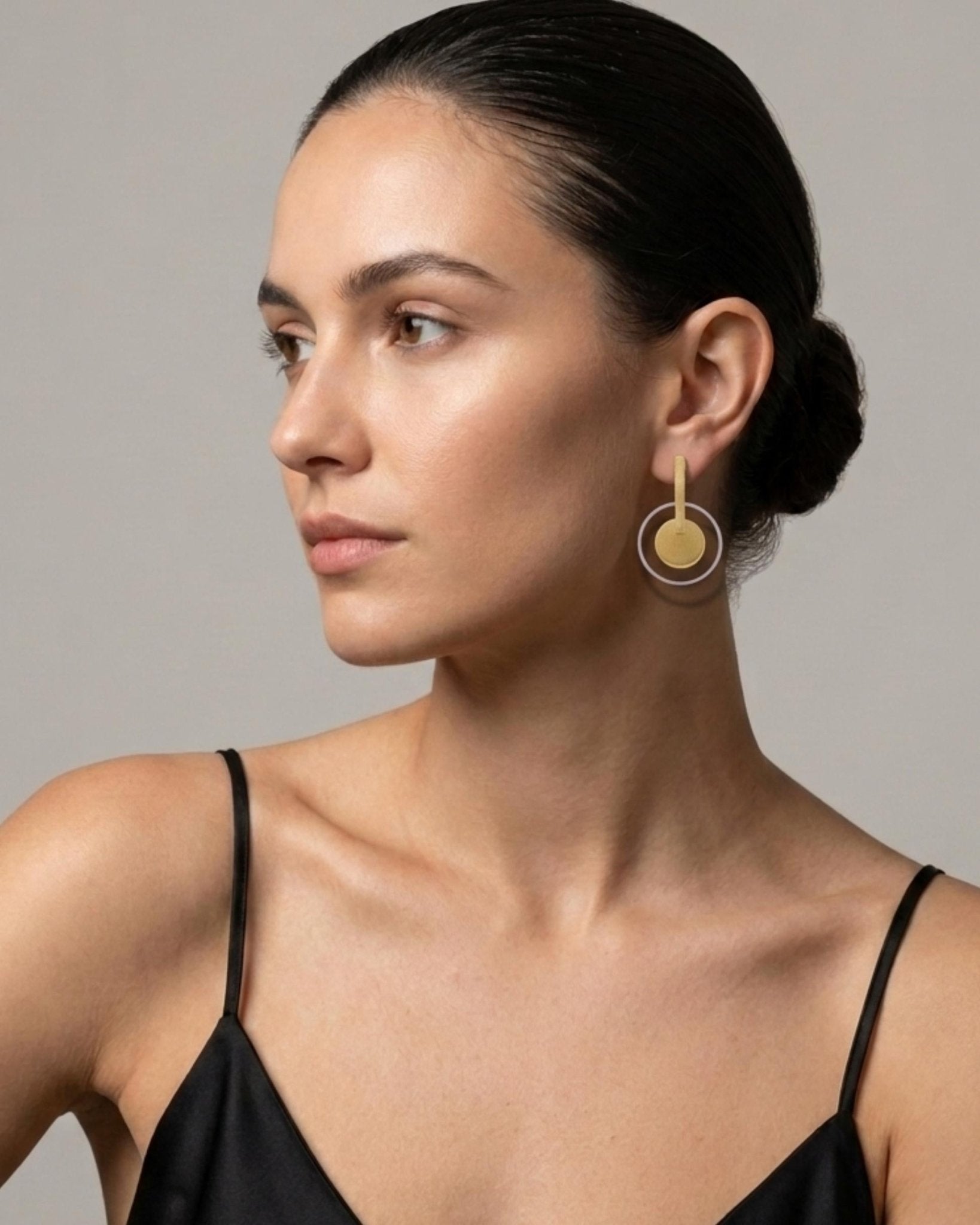 TYRA Waterproof Silver Stainless Steel Statement Earrings – Sanded Finish - DANSK Copenhagen