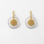 TYRA Waterproof Silver Stainless Steel Statement Earrings – Sanded Finish - DANSK Copenhagen