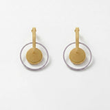 TYRA Waterproof Silver Stainless Steel Statement Earrings – Sanded Finish - DANSK Copenhagen