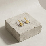 TYRA Waterproof Silver Stainless Steel Statement Earrings – Sanded Finish - DANSK Copenhagen