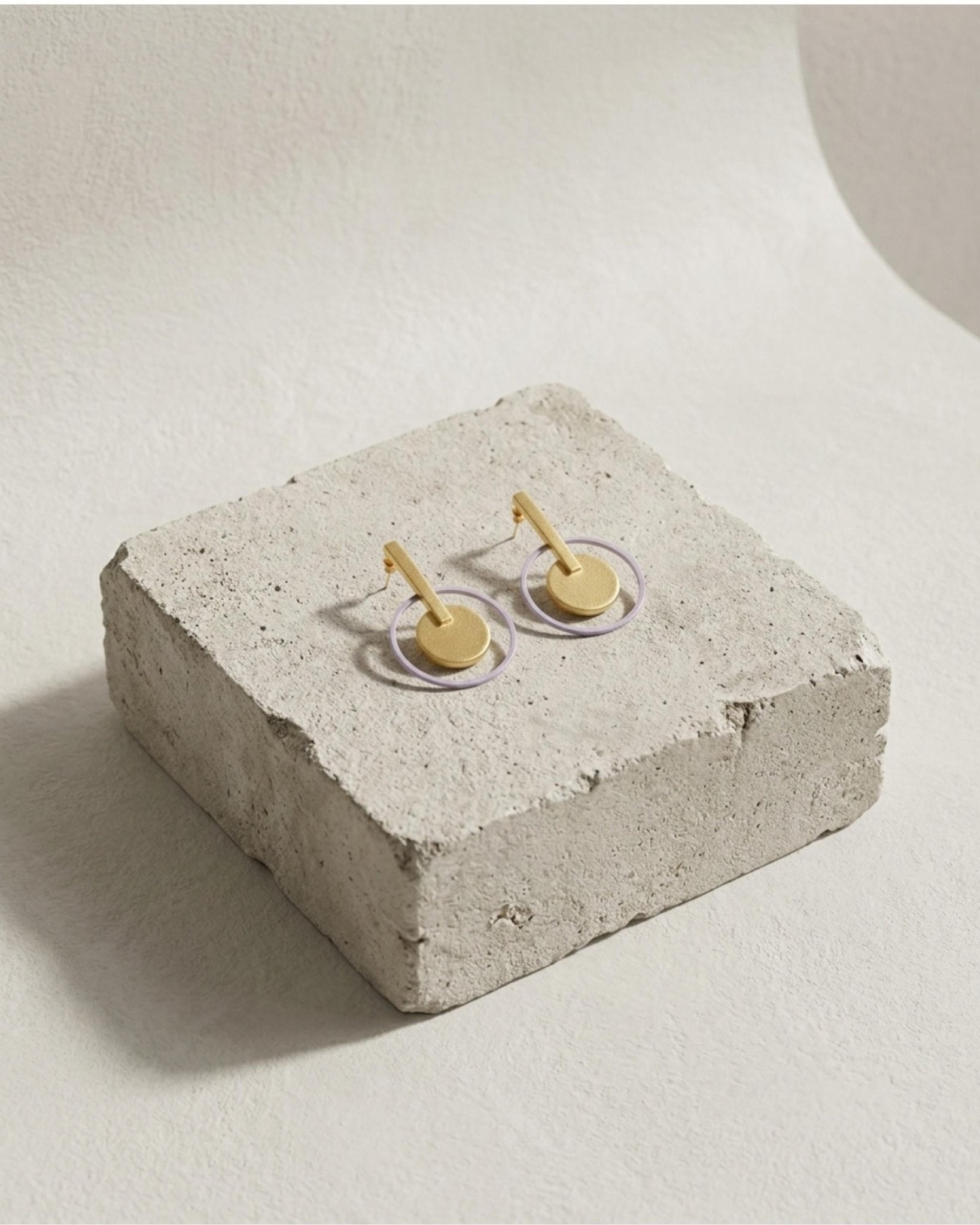 TYRA Waterproof Silver Stainless Steel Statement Earrings – Sanded Finish - DANSK Copenhagen