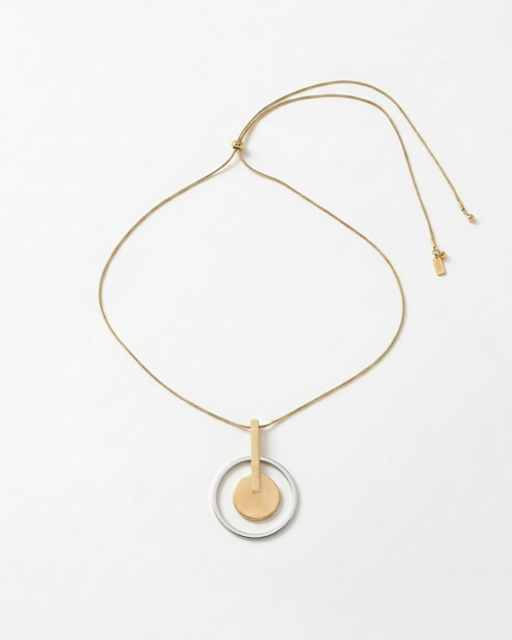TYRA Waterproof Silver Stainless Steel Statement Necklace – Adjustable Chain & Sanded Finish - DANSK Copenhagen